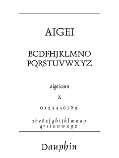 ​DAUPHINN 字体下载｜设计排版工具