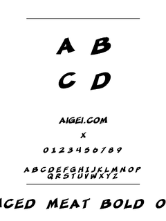 ​SF Minced Meat Extended Oblique 下载｜英文字体设计资源